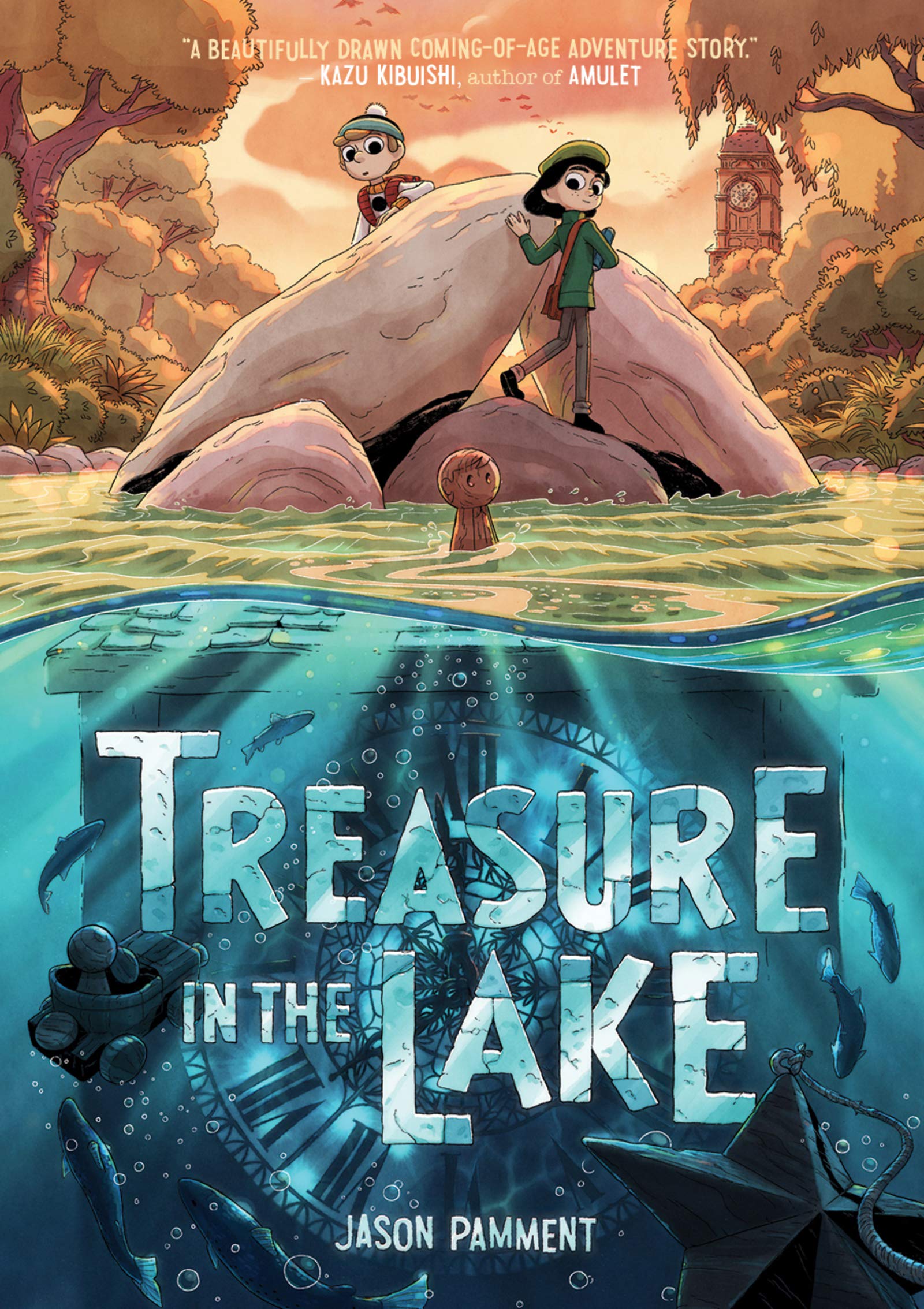 Treasure Lake, Two kids exploring a lake