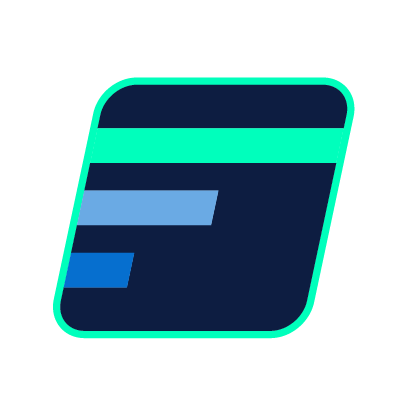 Three colored lines across a dark square